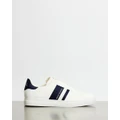 Armani Exchange - Lace Up Sneakers - Sneakers (Off White & Navy) Lace Up Sneakers