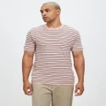 Ben Sherman - Stripe Tee - T-Shirts & Singlets (Washed Red) Stripe Tee