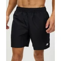 New Balance - Essential Woven 7in Shorts - Shorts (Black) Essential Woven 7in Shorts