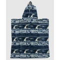 Quiksilver - Boys 2 7 Hooded Beach Towel - Swimming / Towels (CLEAR SKY) Boys 2 7 Hooded Beach Towel