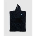 Quiksilver - Mens Hooded Beach Towel - Swimming / Towels (FUTURE HIPPY MIDNIGHT NAVY) Mens Hooded Beach Towel