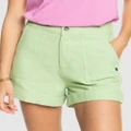 Roxy - Womens Alta Casual Shorts - Shorts (QUIET GREEN) Womens Alta Casual Shorts
