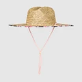 Roxy - Womens Pina To My Colada Straw Sun Hat - Hats (ANTHRACITE NEW LIFE) Womens Pina To My Colada Straw Sun Hat