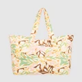 Roxy - Womens Anti Bad Vibes Tote Bag - Bags (QUIET GREEN COAST 2 COAST) Womens Anti Bad Vibes Tote Bag