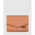 Roxy - Womens Sideral Love Vegan Leather Wallet - Wallets (CAMEL) Womens Sideral Love Vegan Leather Wallet