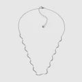 Skagen - Essential Waves Silver Tone Necklace - Jewellery (Silver) Essential Waves Silver Tone Necklace