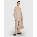 JH Lounge - JHL Robe (Cotton Cashmere) - Sleepwear (Neutrals) JHL Robe (Cotton Cashmere)
