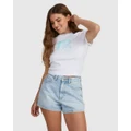 Roxy - Venus Baby T Shirt For Women - Tops (BRIGHT WHITE) Venus Baby T Shirt For Women