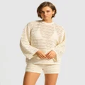 Seafolly - Open Back Knit Jumper - Jumpers & Cardigans (Ecru) Open Back Knit Jumper