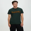 Superdry - Core Logo Classic T Shirt - T-Shirts & Singlets (Academy Dark Green) Core Logo Classic T-Shirt