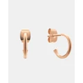 Daniel Wellington - Charms C hoop Earrings - Jewellery (Rose Gold) Charms C-hoop Earrings