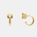 Daniel Wellington - Charms C hoop Earrings - Jewellery (Gold) Charms C-hoop Earrings