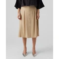 Vero Moda - Jesmilo Calf Skirt - Skirts (Neutrals) Jesmilo Calf Skirt