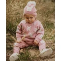 Purebaby - Down River Beanie Babies Kids - Headwear (Hyacinth Melange) Down River Beanie - Babies-Kids