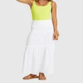 Roxy - Womens Remember The Time Maxi Skirt - Skirts (BRIGHT WHITE) Womens Remember The Time Maxi Skirt