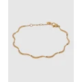 Skagen - Essential Waves Gold Tone Bracelet - Jewellery (Gold) Essential Waves Gold Tone Bracelet