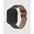 Ted Baker - Ted Baker Apple Band Black Leather Strap - Fitness Trackers (Black) Ted Baker Apple Band - Black Leather Strap