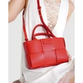 Belle & Bloom - Little Love Woven Crossbody Bag - Bags (Red) Little Love Woven Crossbody Bag