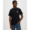 Converse - All Star Essentials Embroidered Tee - T-Shirts & Singlets (Black) All Star Essentials Embroidered Tee