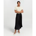 Y.A.S - Celine Plisse Skirt - Pleated skirts (Black) Celine Plisse Skirt