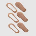 B Free Intimate Apparel - Naked Look Sockettes 3 Pack - Socks & Tights (Dark Nude) Naked Look Sockettes - 3 Pack