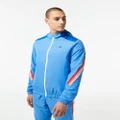 Lacoste - Tennis Recycled Polyester Hooded Jacket - Coats & Jackets (BLUE) Tennis Recycled Polyester Hooded Jacket
