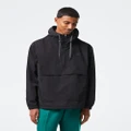 Lacoste - Cropped Pull On Hooded Jacket - Coats & Jackets (BLACK) Cropped Pull On Hooded Jacket
