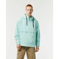 Lacoste - Cropped Pull On Hooded Jacket - Coats & Jackets (GREEN) Cropped Pull On Hooded Jacket
