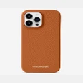 Maison De Sabre - Leather Phone Case (iPhone 15 Pro) - Tech Accessories (Brown) Leather Phone Case (iPhone 15 Pro)