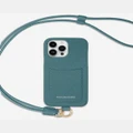Maison De Sabre - Sling Phone Case (iPhone 14 Pro Max) - Tech Accessories (Blue) Sling Phone Case (iPhone 14 Pro Max)