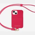 Maison De Sabre - Sling Phone Case (iPhone 15) - Tech Accessories (Pink) Sling Phone Case (iPhone 15)