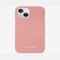 Maison De Sabre - Leather Phone Case (iPhone 13) - Tech Accessories (Pink) Leather Phone Case (iPhone 13)