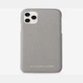 Maison De Sabre - Leather Phone Case (iPhone 11 Pro Max) - Tech Accessories (Grey) Leather Phone Case (iPhone 11 Pro Max)