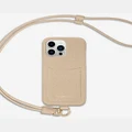 Maison De Sabre - Sling Phone Case (iPhone 13 Pro) - Tech Accessories (Nude) Sling Phone Case (iPhone 13 Pro)