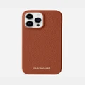 Maison De Sabre - Leather Phone Case (iPhone 15 Pro Max) - Tech Accessories (Purple) Leather Phone Case (iPhone 15 Pro Max)