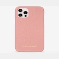 Maison De Sabre - Leather Phone Case (iPhone 12 Pro Max) - Tech Accessories (Pink) Leather Phone Case (iPhone 12 Pro Max)