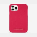Maison De Sabre - Leather Phone Case (iPhone 12 Pro) - Tech Accessories (Pink) Leather Phone Case (iPhone 12 Pro)