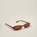 Rubi - Ophelia Oval Sunglasses - Sunglasses (BROWN) Ophelia Oval Sunglasses