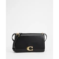 Coach - Luxe Refined Calf Leather Elevated Shoulder Bag - Handbags (Black) Luxe Refined Calf Leather Elevated Shoulder Bag