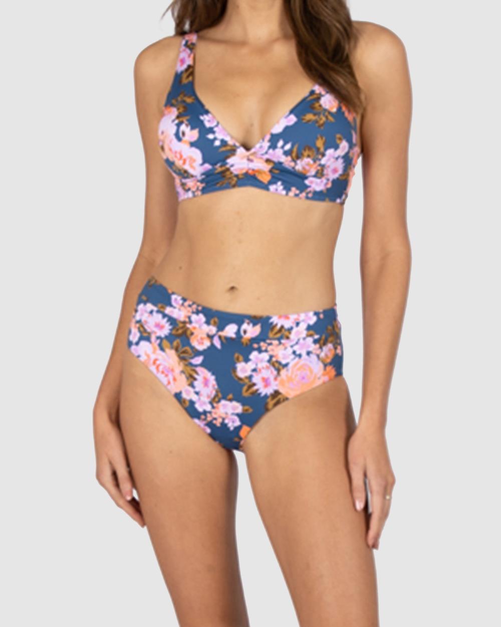 Baku Swimwear - St Lucia Mid Pant - Bikini Set (NAVY) St Lucia Mid Pant