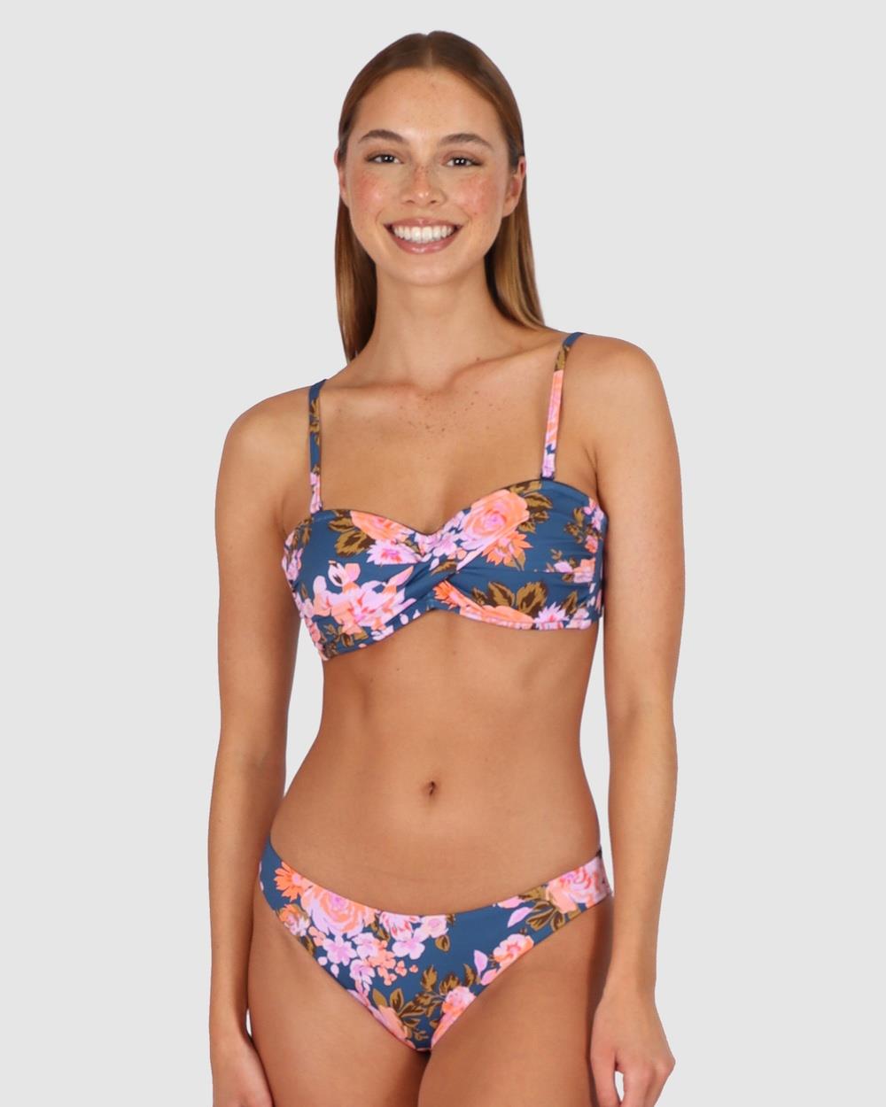 Baku Swimwear - St Lucia Twist Bandeau Top - Bikini Set (NAVY) St Lucia Twist Bandeau Top