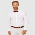 Brooksfield - Hero Wedding Regular Cuff Dress Shirt - Shirts & Polos (WHITE) Hero Wedding Regular Cuff Dress Shirt