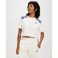 Ellesse - Iva Cropped T Shirt - T-Shirts & Singlets (Off White) Iva Cropped T-Shirt