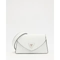 Guess - Avis Mini Flap Shoulder Bag - Handbags (White) Avis Mini Flap Shoulder Bag