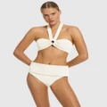 JETS - Isla Rib Bandeau Bikini Halter Top - Bikini Tops (Cream) Isla Rib Bandeau Bikini Halter Top