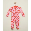 Nike - Floral Coveralls Babies - Longsleeve Rompers (Picante Red) Floral Coveralls - Babies