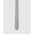 Oxford - Coco Weave Skinny 5.5Cm Tie - Ties (Brown Light) Coco Weave Skinny 5.5Cm Tie