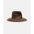 Rip Curl - Valley Wide Brim Wool Felt - Hats (Chocolate) Valley Wide Brim Wool Felt