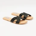 Steve Madden - Zap Sandals - Sandals (Black Raffia) Zap Sandals