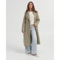 Vero Moda - Hazel Ally Long Wool Coat - Trench Coats (Brown) Hazel Ally Long Wool Coat